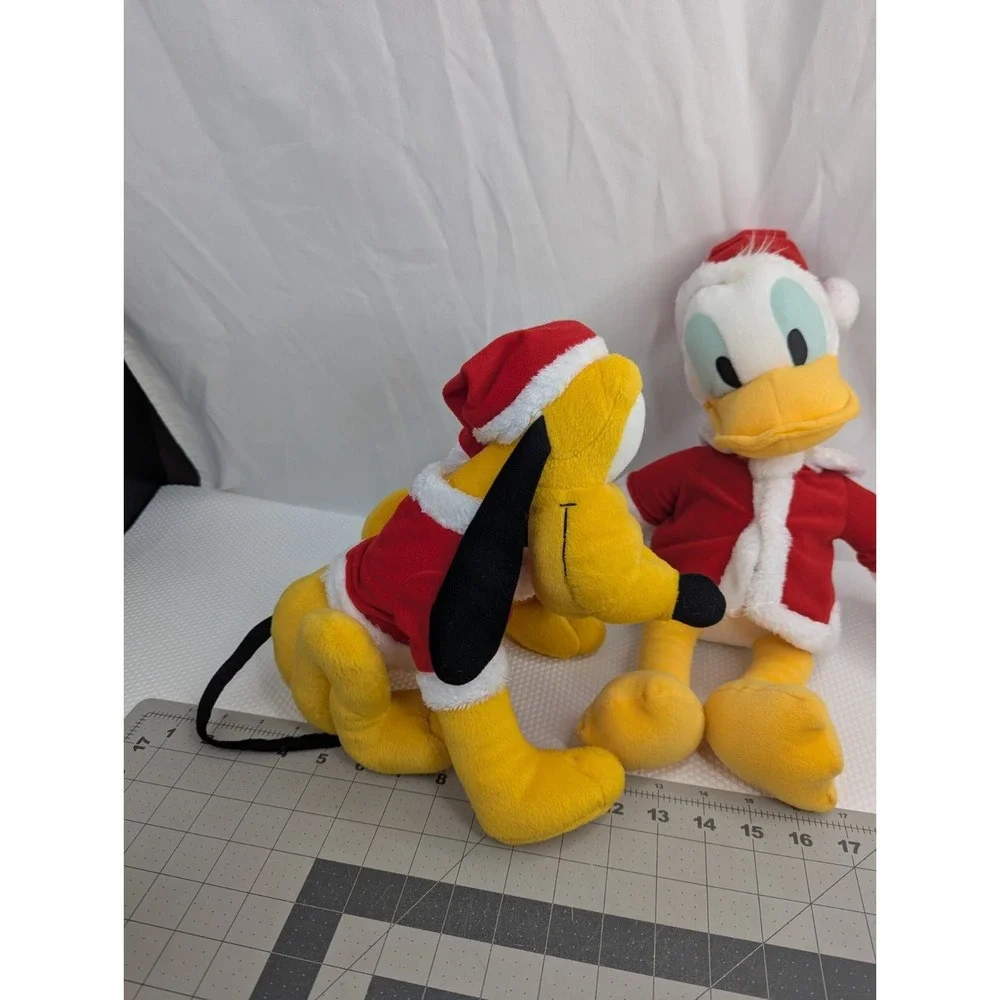 Disney Sega Christmas Plush Donald Duck Pluto Lot Series 1 Stuffed‎ Animal Toy